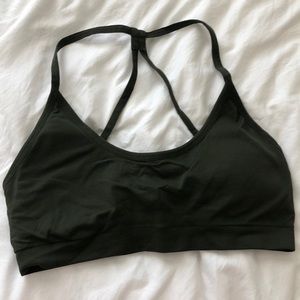 Fabletics Army green sports bra